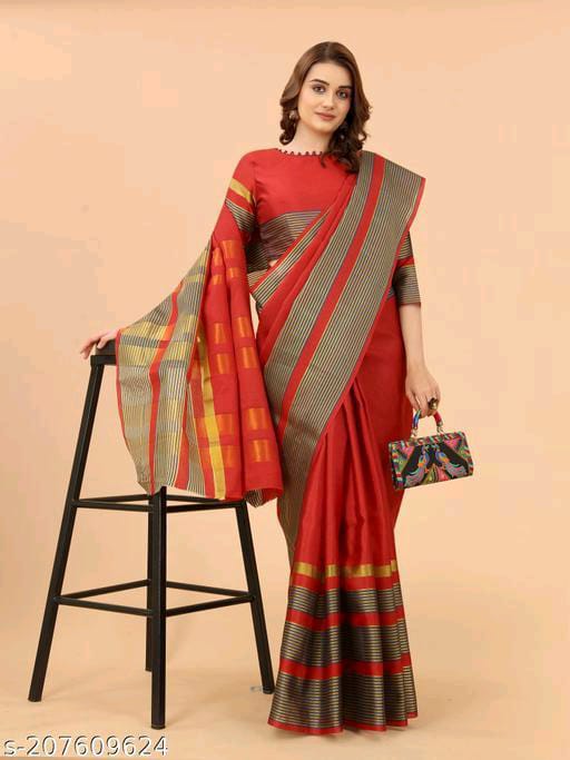 Ritika Lining Cotton Silk Daily Wear Sarees Catalog